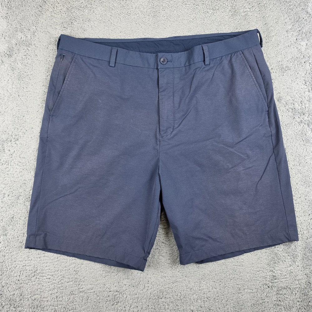Vineyard Vines On The Go Shorts Mens 40 Navy Blue Performance Stretch Chino OTG